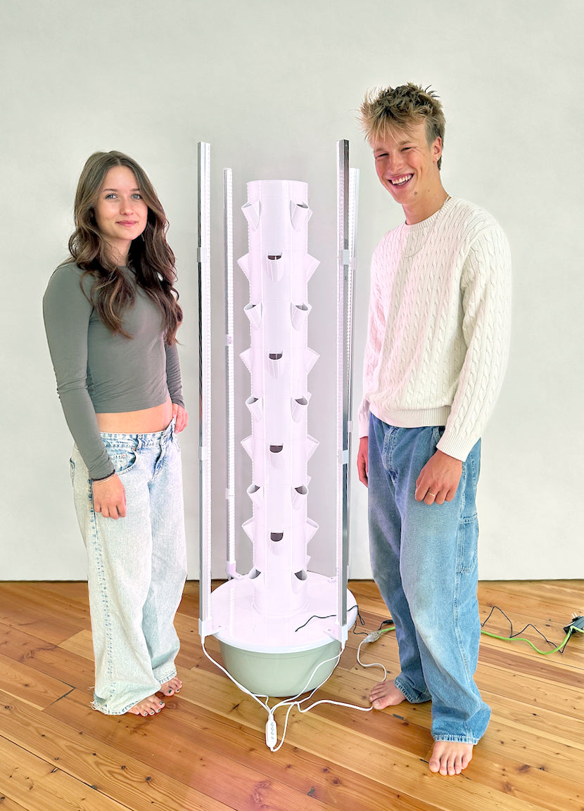 Salad Tree Complete 9-Layer Grow Tower Starter Kit Bundle